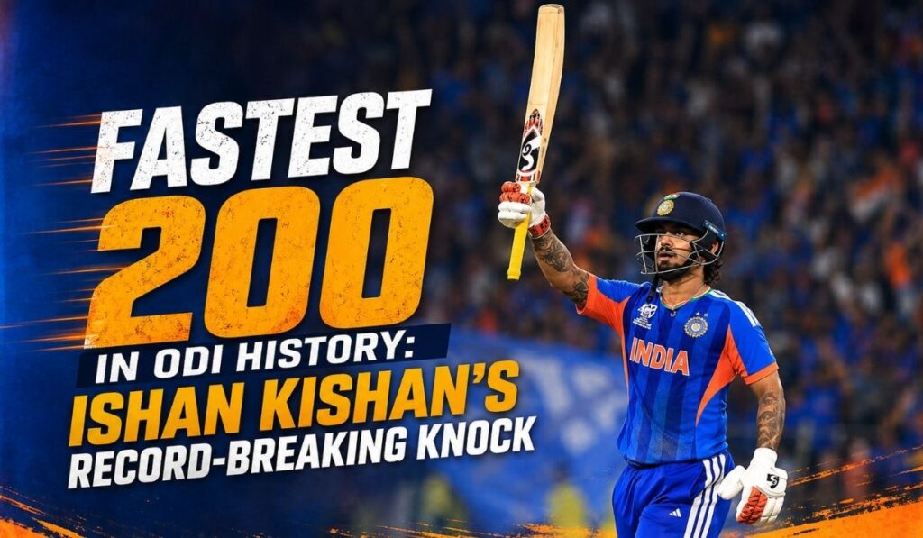 Fastest 200 in ODI History Ishan Kishan’s Record-Breaking Knock