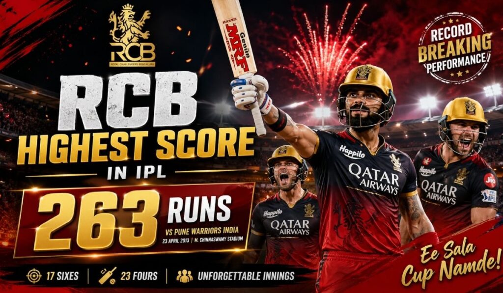 RCB Highest Score in IPL