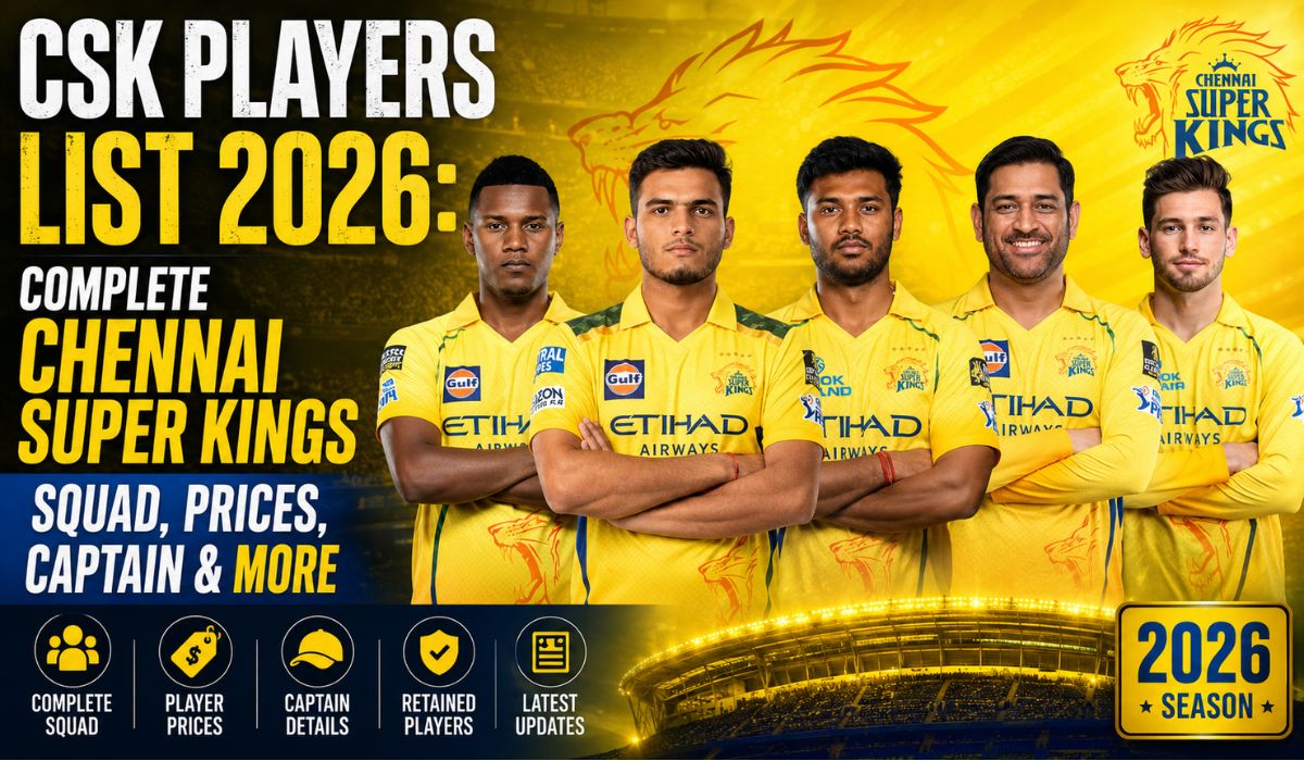 CSK Players List 2026