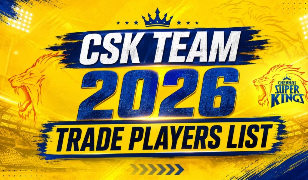 CSK Team 2026 Trade Players List