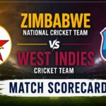 Zimbabwe National Cricket Team vs West Indies Cricket Team Match Scorecard