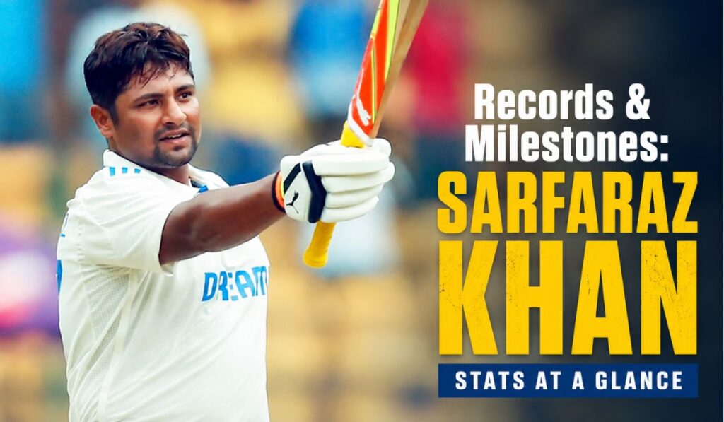 Records & Milestones Sarfaraz Khan Stats at a Glance