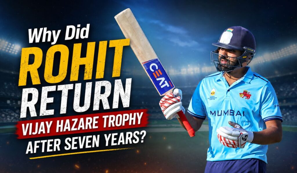 Why Did Rohit Return Vijay Hazare Trophy After Seven Years