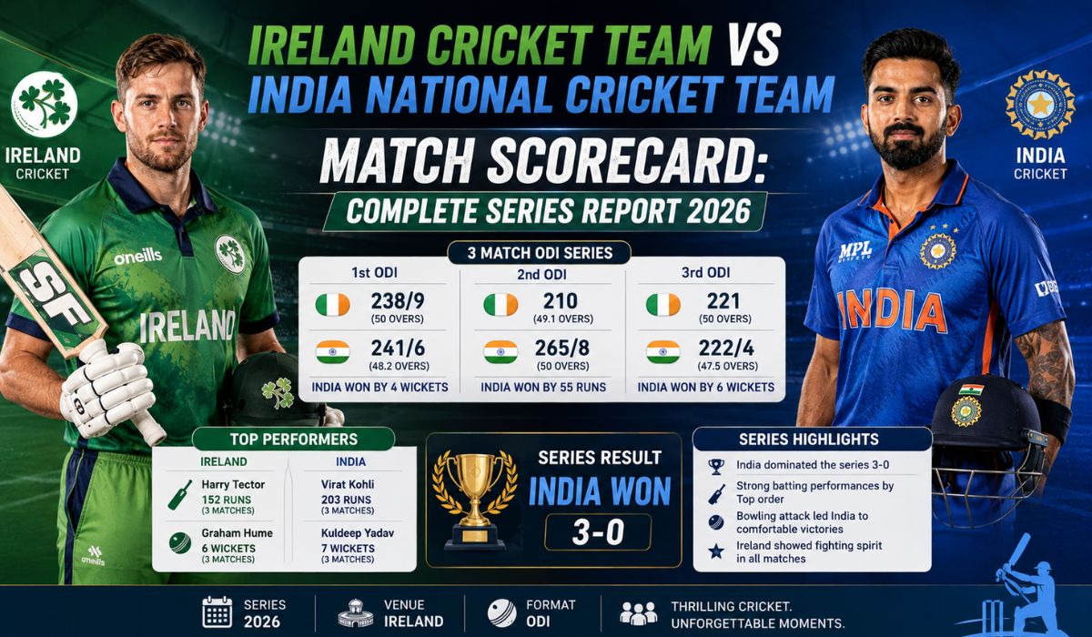 Ireland Cricket Team vs India National Cricket Team Match Scorecard